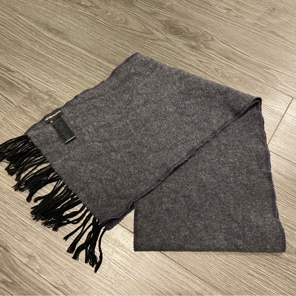 Emporio Armani Wool Scarf with double color